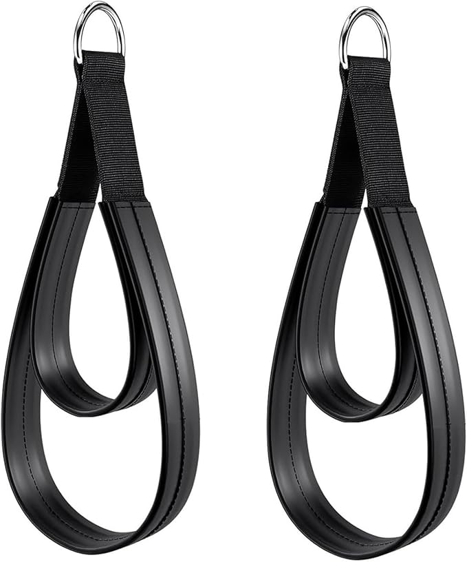 1 Pair Comfortable Double Looped Exercise Straps for Pilates, Stretching & Flexibility Double Looped