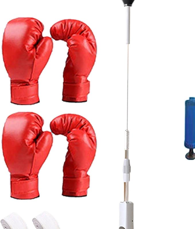 Boxing Reaction Ball Reflection Training Equipment Adjustable Height for Kids Adults Boxing Punching Bag for Fitness Exercise, Style C
