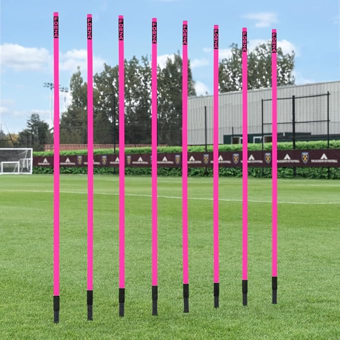 NWS Forza Spring Loaded Agility Poles | Improve Endurance, Speed & Footwork - Available in Packs of 8 or 16