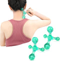 Trigger Point Massage Tools, 2 PCS 4 Point Manual Deep Muscle Tissue Trigger Massager, Handheld Palm Pressure Point Massage Tool, for Neck Shoulder Back Muscle Pain Relief (Green)
