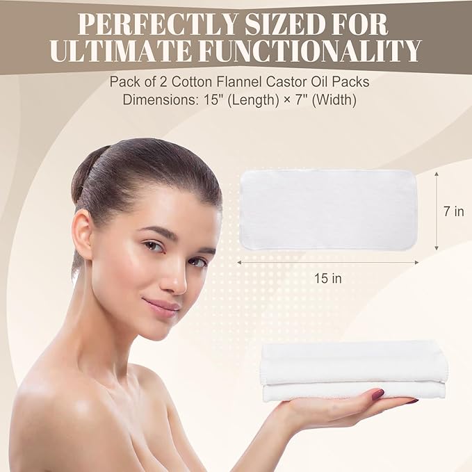 Cotton Flannel Fabric 2Pcs – Reusable & Highly Absorbent – Washable, Durable, Absorbent Cloth for Abdomen & Joints