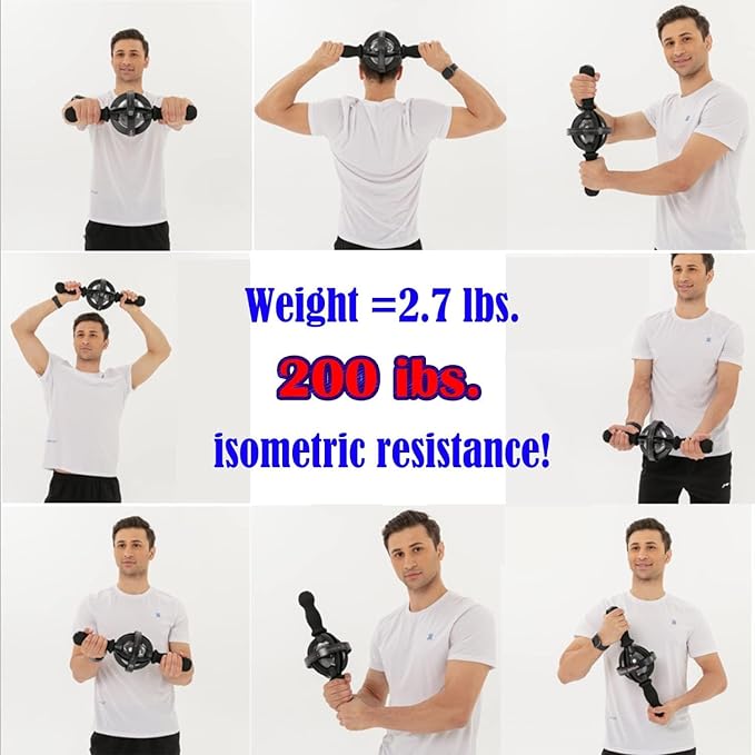 Arm Gyro Ball Core Trainer for Stronger Arm Bones and Muscle - Fitness Gyroscopic, Wrist Ball Gyro, Arm Strength Exerciser, Arm Hand Muscle Trainer Device