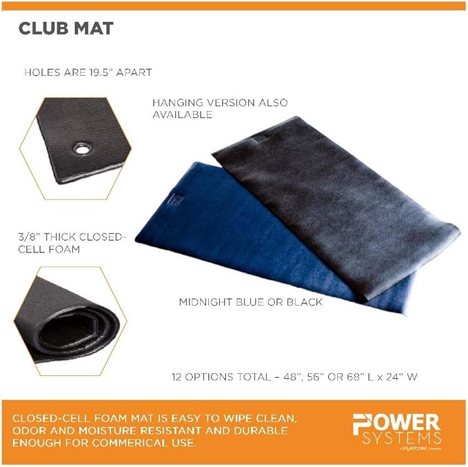 Power Systems Hanging Fitness or Club Mat