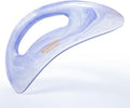 Scienlodic Gua Sha Massage Tool with Handle (Resin) Larger Guasha Body Scraping Tool for Back Legs Neck Massage, Lymphatic Drainage, Cellulite Remove - Large Baby Blue