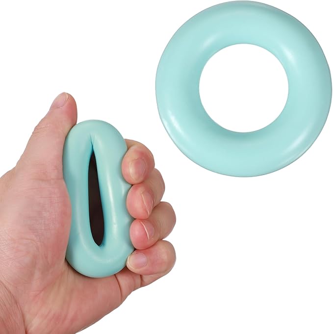 Grip Strength Trainer Rings, Portable Hand Grip Strengthener Finger Forearm Strengthener - Fitting for (Athletes/Rock Climbing/Workout/Fitness)