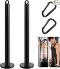 Lasnten 2 Set Weight Loading Pin with Clip Heavy Duty Attachment Fit 1 Inch Weight Plate for LAT Cable Pulley System Gym (Diameter 0.8 Inch)