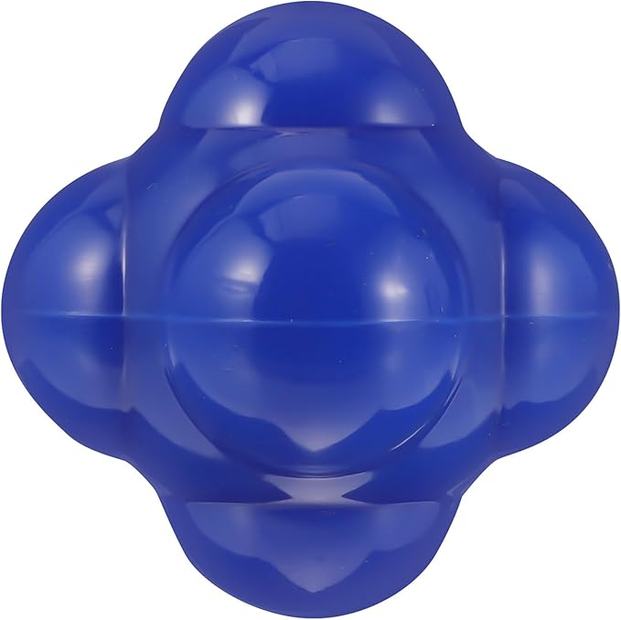 Hexagonal Agile Training Ball 68mm Large Blue Silicone Reaction Ball for Fitness Agility Speed Training Indoor Sports and Goalkeeper Equipment
