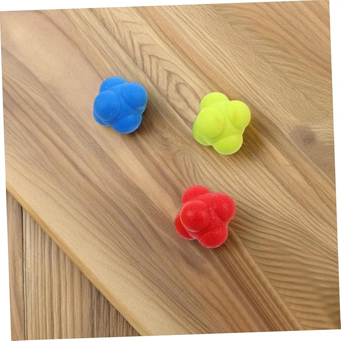 6pcs Reflex Training Balls for Boy Girl and Adults Enhance Speed and Coordination for Sports Agility Durable Elastic Reaction Balls for Hand-Eye Coordination