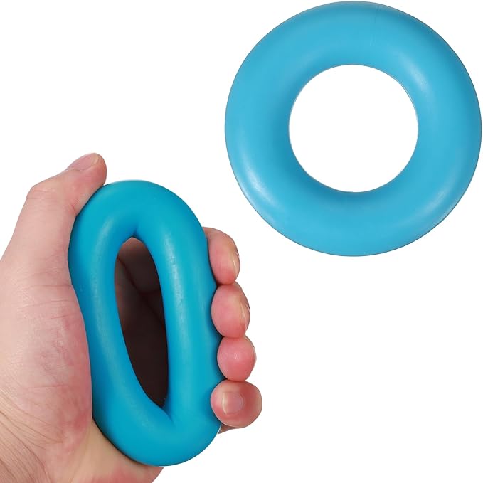 Grip Strength Trainer Rings, Portable Hand Grip Strengthener Finger Forearm Strengthener - Fitting for (Athletes/Rock Climbing/Workout/Fitness)