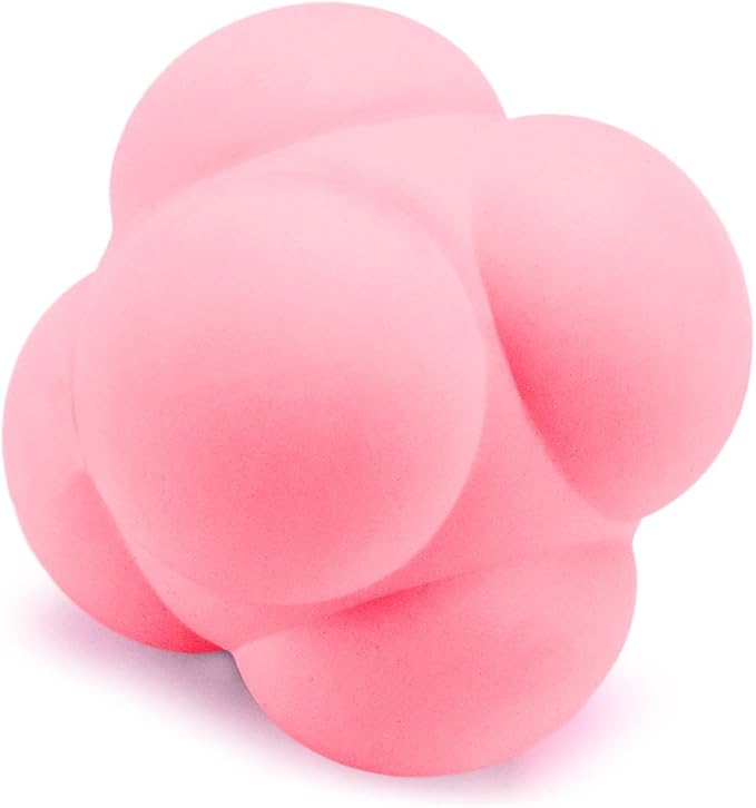 Pink Rubber Baseball Practice Reaction Ball - 2.75 Inch Size!