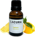 Lacura Pure Lemon Essential Oil for Diffusers - Cold Pressed Citrus Oil from Fresh Peels for Home Aromatherapy, Gut Health & Mood Support - 100% Pure Natural Wellness Oil, 15ml