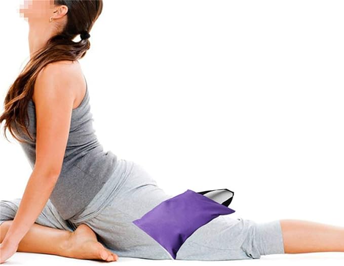 Foldable Filled Yoga Sandbag with Single Handle for Yoga Weights and Resistance