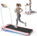 Walking Pad Treadmill with Handle Bar,Walking Pad with Incline 8%,2.5HP Quiet Under Desk 320 lbs 2 in 1Treadmills for Home Office,Compact Foldable Walking Pad,Remote Control&LED Display
