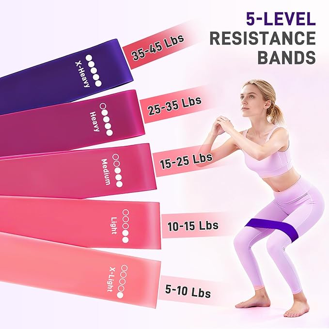 Pilates Ring Set 15 PCS, Home Pilates Essentials Kit for Women, 12" Pilates Ring and 9" Ball Set, Pilates Kit with Ankle Weights 2LB, Resistance Bands, for Toning & Better Me Gifts