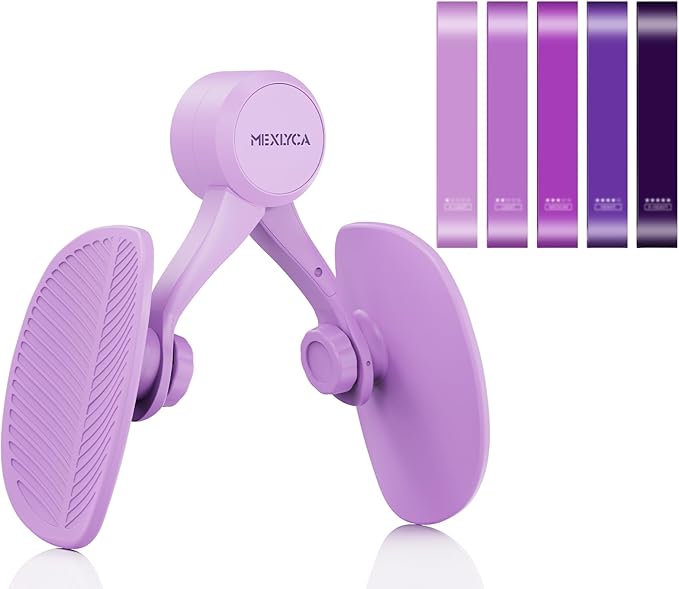 Thigh Trainer, Pelvic Floor Muscle Trainer Adjustable Resistance Inner Thigh Exerciser, Kegel Trainer for Postpartum Rehabilitation 20LB Resistance Band Pelvic Floor Strengthening