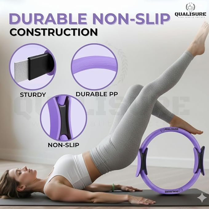 Pilates Kit for Home Workouts with 13" Magic Circle Pilates Ring and 5 Resistance Bands Pilates Essentials Kit for Women at Home Pilates Kit Pilates Starter Kit for Women Full Body Shaper