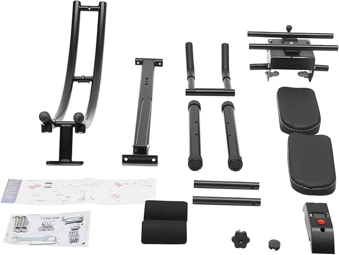 Ab Machine, 330lbs Load Abdominal Crunch Trainer Fit Waist Cruncher Core Toner Home Gym Core Workout Equipment Foldable Fitness Equipment with Silent Roller for Home Companies Gyms