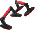 Didiseaon 2pcs Red Plastic Push up Bars Stands for Strength Training and Calisthenics Workout Equipment, Non-slip Push up Handles for Home Gym Fitness and Chest Muscle Exercise