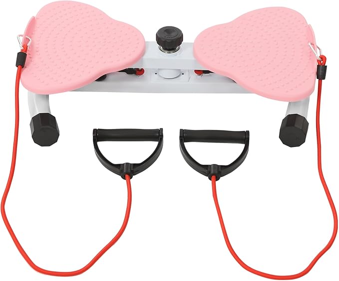 Waist Twister, Non-Slip Dual Pedal Ab Machine with Resistance Bands, Home Fitness Core Trainer for Slim Waist & Abs Workout, 260 lbs Capacity