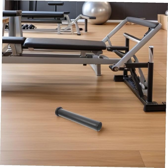 Gym Barbell Adapter Flat Head Sleeve Φ48*200mm Fitness Barbell Attachment Plastic Converter for Weight Plate Adjustment Strength Training Equipment