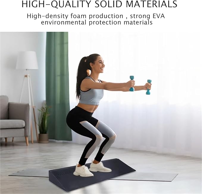 Yoga Wedge Block 1Pcs Yoga Wedge Blocks Foam Stretch Slant Boards Exercise Block Pilates Squats Fitness Accessories For Home Practice,Physical Therapy,Pilates.