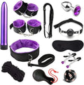 Fashion 12 Piece Nylon Pilates Training Set, Fun Wrist and Hip Exercise Equipment Cosplay Accessories [Purple], Couple Gift
