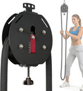 Endless Rope Trainer, Suspension Pulley Cable Machine with Adjustable Resistance, Pull Rope Fitness Training Equipment, for Physical Training red