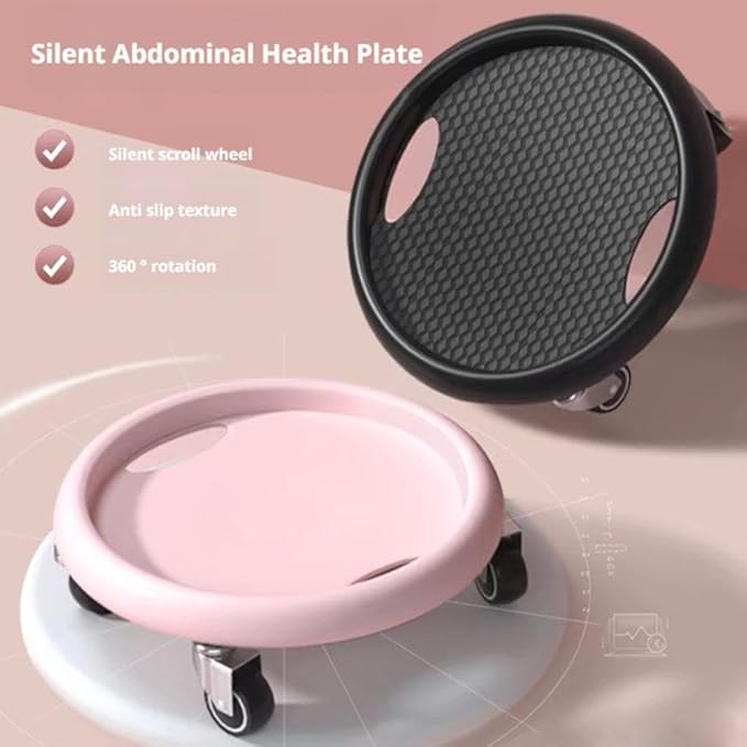 Ab Roller Wheel,Ab Exercise Equipment with Knee Pads,Women's Multifunctional Abdominal Wheel Board,360° Rotating for Core Exercise,Abdominal Strength Training for Full Body Fat Burning Home Gym (C