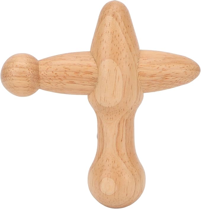 Trigger Point Massager Tool, Wood Deep Tissue Acupressure Massage Tools for Full Body Relaxing, Handcrafted Thumb Saver Massager