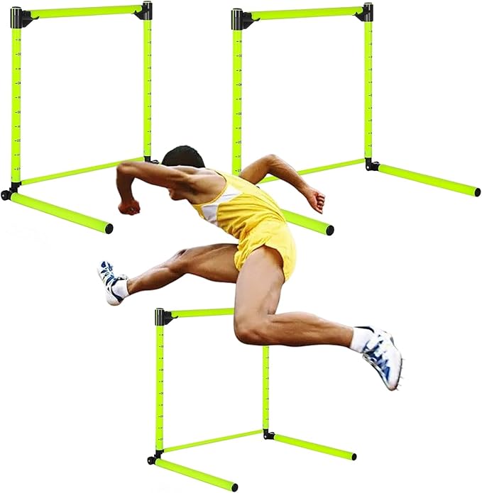 Hurdles Adjustable with Scale 23.62'' Detachable Agility Training Equipment for Track Soccer Football for Athletic Jumping Speed Drills