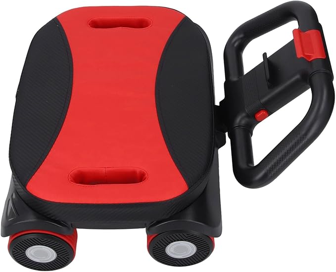 4-Wheel Automatic Rebound, wheel training wheels Black, ABS Material, 16x8.5x17 Inch, with Elbow Support, Core Workout Equipment for Home Fitness