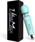 Rechargeable Personal Massager - Powerful Multi Speed Vibration - Whisper Quiet - Waterproof - for Muscle Tension Relief in Neck, Back, Shoulders, Legs and Feet - Turquoise