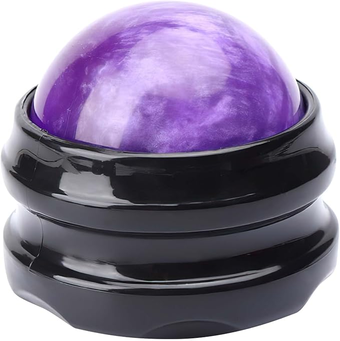 WOVTE Massage Ball, Lacrosse Balls, Self Massage Tool for Sore Muscles, Shoulders, Neck, Back, Foot, Body, Deep Tissue, Trigger Point, Muscle Knots, Yoga and Myofascial Release (Purple)