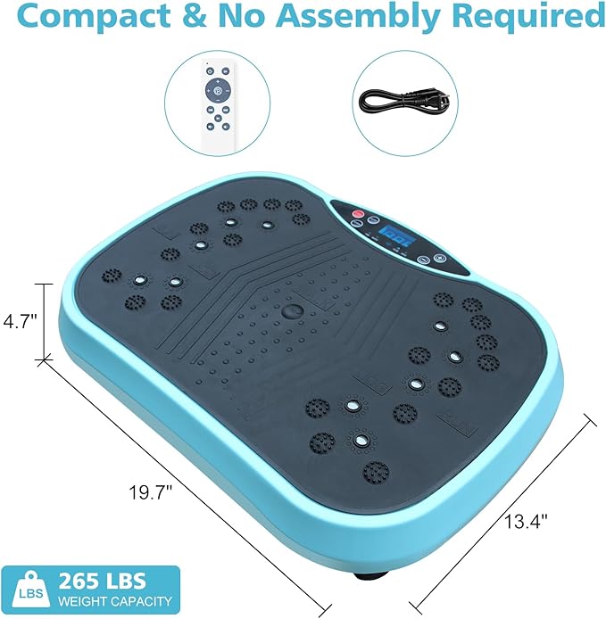 Vibration Plate Exercise Machine Whole Body Vibration Platform for Home Workout, Fitness Equipment for Weight Loss, Muscle Toning, and Full-Body Training