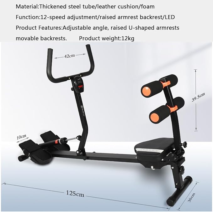 Rowing Machines for Home Use Adjustable Magnetic Resistance Rowing Machine – Foldable and Compact Row Machine Rower with Adjustable Resistance, Hyper-Quiet Rower Machine Supports 300Lbs