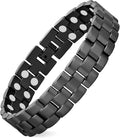 MagEnergy Mens Copper Magnetic Bracelets, 99.9% Pure Copper Bracelet with Double-Row Strength Magnets, Adjustable Jewelry with Sizing Tool
