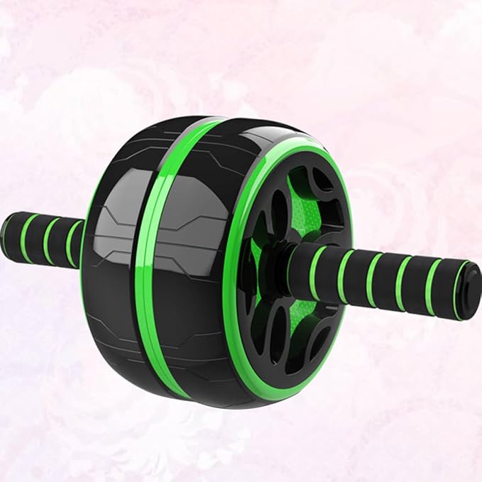 Milisten Abdominal Exercise Roller Ab Wheel for Fitness with Steel Tube and Pvc Thickened Wide Wheel, Silent Core Trainer for Home Workout and Strength Training