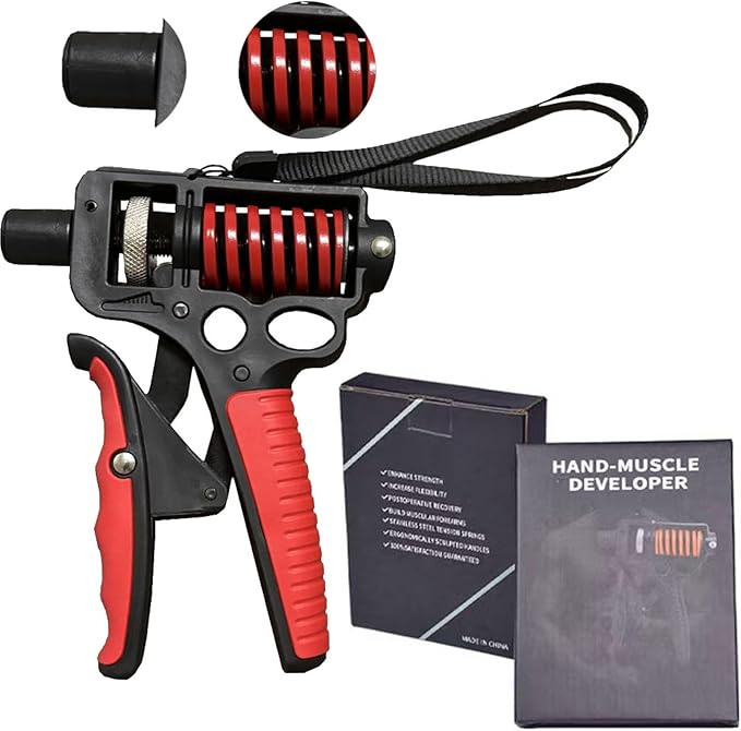 Grip Strength Trainer 11-360LBS - Ergonomic Forearm Strengthener for Fitness/Rehabilitation/Rock Climbing