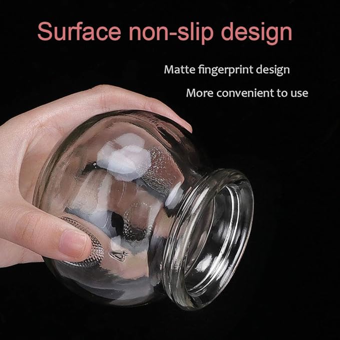 Cupping Therapy Sets,14 Cups Thick Chinese Acupoint Glass Cupping Therapy Set for Professionals,for Massage Back and Relieve Fatigue