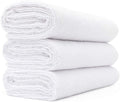 The Rag Company - Sport & Workout Towel - Gym, Exercise, Fitness, Yoga, Sport, Ultra Soft, Super Absorbent, Fast Drying Premium Microfiber, 320gsm, 16in x 27in, White (3-Pack)