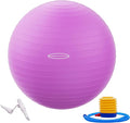 Fitvids Exercise Ball for Fitness, Yoga, Pilates with Quick Pump, Anti-Burst Slip Resistant Balance Ball