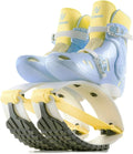 FIT BOOTS for Women Exercise - Premium Moon Shoes for Jumping, Kangaroo Shoes for Training, Cardio & Fun, Joint-Friendly, Rebounder Jumps Boots for Adults & Kids, Bouncy Workout (Women-Yellow)