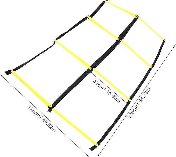 Agility Ladder for Football Speed Training Portable Foldable Rope Ladder for Sports Fitness for Agility and Footwork Drills