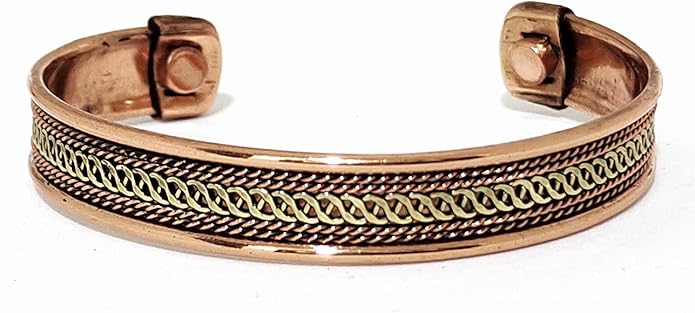 Copper Bracelet Magnetic Pure Copper Therapy Effective & Natural Relief Cuff for Women's & Men's