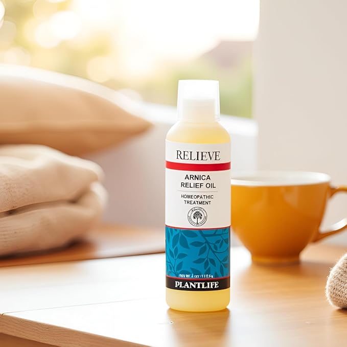Plantlife Arnica Relieve Oil - Relieve Products are a Homeopathic Solution for Everyday Use - Works Quickly and Effectively - Made in California