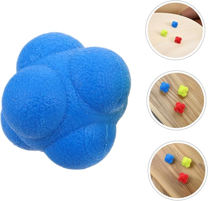 Garneck 6pcs Reflex Agility Balls Hand Eye Coordination Training Balls Reaction Speed Training Vision Lazy Eye Tennis