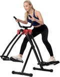 Air Walk Elliptical Glider Machine,Foldable Machine, Ellipse Leg Exerciser for Seniors, Cardio Trainer Glider for Home Exercise, Side Sway Action 360 Motion Full-Body Exerciser for Home Gym