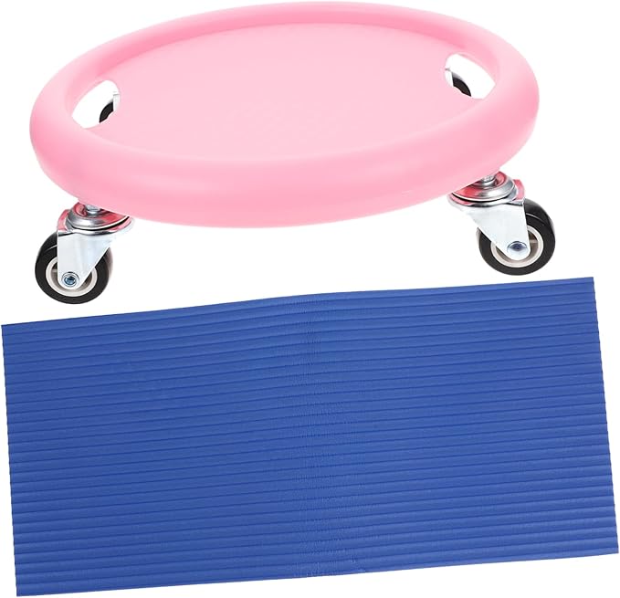 Kisangel Sliding Discs for Abdominal Training Low-impact Fitness Equipment with Non-slip Surface Versatile Core Sliders for Home Workouts Includes Knee Pad for All Fitness Levels