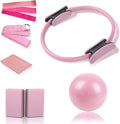 Pilates Essential Kit - Yoga Kits for Home Workout, with Pilates Ring and Ball Set, Resistance Bands for Toning Arms, Thighs/Legs & Core, Yoga Brick and 1.8-Metre Strap