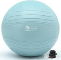 Gruper Yoga Ball, Extra Thick Exercise Ball for Workout Pregnancy Stability - 4 Sizes Anti Burst Balance Ball for Yoga, Pilates, Fitness, Birthing, Physical Therapy - Includes Pump